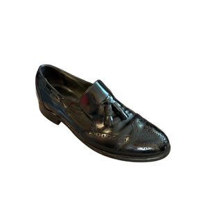 Comfort Plus Leather Loafers Dress Wingtip Oxford Black Tassels